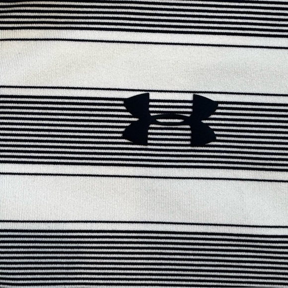 Under Armour Gray Polo Shirt with Classic Stripes - Picture 2 of 3